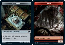 MTG - Treasure Token // Wolf Token (011) - Foil, Innistrad: Crimson Vow - Image 1