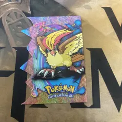 Pidgeot EV12 of 12 Die-Cut Embossed Card Pokemon Topps Series 2 Card NM - Image 1