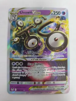 Unknown VStar 066/195 Silver Tempest Pokemon Rare Holo TCG Near Mint - Image 1