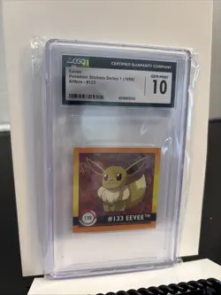 Eevee Pokemon Sticker Series 1 (1999) #133 CGC GEM MINT 10 - Image 1