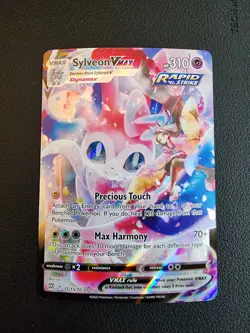 Pokemon Sylveon VMAX TG15/TG30 Full Art Holo Ultra Rare Rapid Strike 310 HP - Image 1
