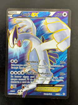 2015 Pokemon XY Ancient Origins Lugia EX 94/98 Full Art Holo 94/98 - Portuguese - Image 1