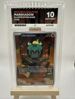 Ace 10 Marshadow 146/132 Mega Evolutions Illustration Rare Pokemon TCG - Image 1