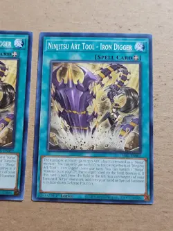 2x Ninjitsu Art Tool - Iron Digger - DABL-EN062 - 1st Edition - YuGiOh-LP - Image 3