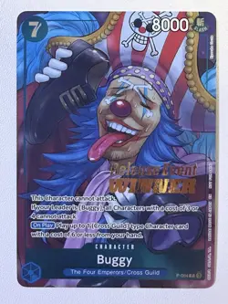 One Piece CCG Buggy (OP10 Release Event Winner) - One Piece Promotion Cards - Image 1