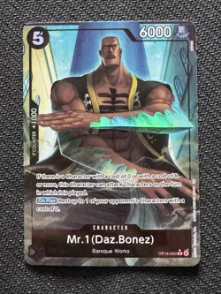 Mr. 1 (Daz Bonez) Rare (R) OP14-090 The Azure Sea's Seven Alternative Art ENG - Image 1