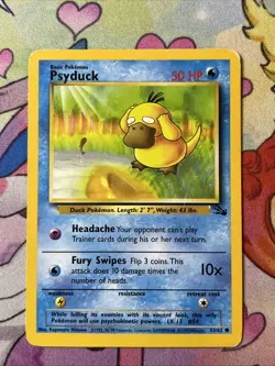 PSYDUCK 53/62 COMMON Fossil WOTC 1999 Pokemon - HP - Image 1