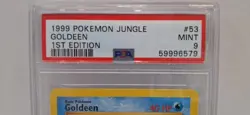 Pokemon- Goldeen- 1st Edition #53/64 - Jungle 1999- PSA 9 - Image 3