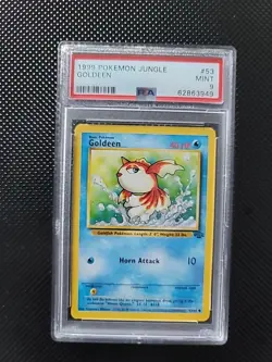 1999 Pokemon Jungle Goldeen #53 PSA 9 - Vintage WOTC Low Pop Card - Image 1