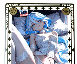 Goddess Story: Furina Non Serial Rare Spicy Metal Anime Waifu CCG Card - Image 2