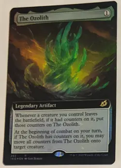 MTG English Near Mint FOIL Extended Art Magic Card THE OZOLITH from Ikoria - Image 1