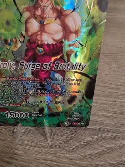 Broly Surge of Brutality GOLD STAMP Foil Dragon Ball Super Masters Card Game CCG - Image 2