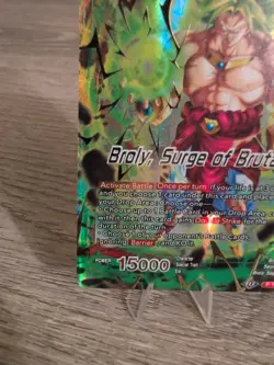 Broly Surge of Brutality GOLD STAMP Foil Dragon Ball Super Masters Card Game CCG - Image 3