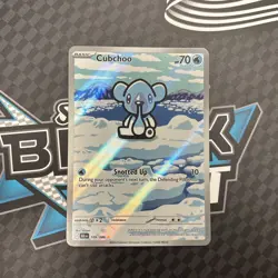 🔥Pokemon TCG Cubchoo Illustration Rare Card 109/086 English Black Bolt NM+🔥 - Image 1