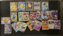 Pokemon Card Collection Lot! Gold, Rainbow, Full Art, Shiny, VMAX, And More! - Image 1