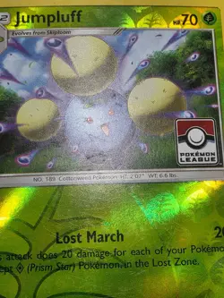 HP Jumpluff 14/214 Lost Thunder Reverse Holo Pokemon League Promo TCG Card - Image 3