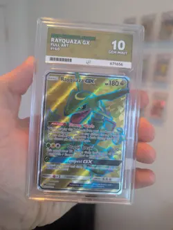 Ace 10 Rayquaza GX 160/168 Celestial Storm Full Art Pokemon Card PERFECT SUBS - Image 1