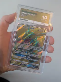 Ace 10 Rayquaza GX 160/168 Celestial Storm Full Art Pokemon Card PERFECT SUBS - Image 4