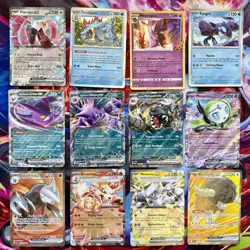 Pokemon TCG English Full Art Rare, Ex And Holo Rare Lot Of 12 NM Cards - Image 1
