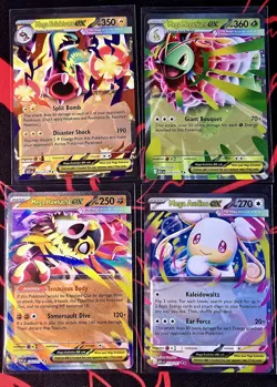 Ascended Heros Mega Ex Lot Of 4 Cards Meganium, Audino, Hawlucha, Eelektross - Image 1
