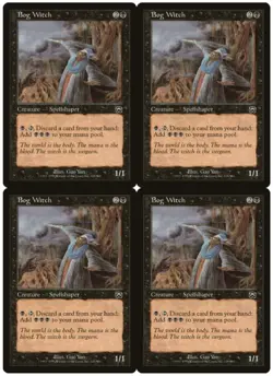 MTG Bog Witch x4 Mercadian Masques Common NM/LP Playset - Image 1
