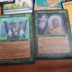 Reserved List Willow Priestess and Faerie Noble Green Blue Fairy Commander Deck - Image 1