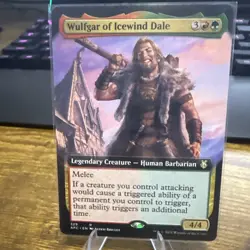 MTG - Wulfgar of Icewind Dale - EXTENDED ART - Legendary Creature - AFC #329 -NM - Image 1