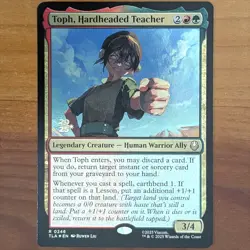 Toph, Hardheaded Teacher - Prerelease Foil Promo - Avatar TLA MTG - Image 1