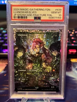 Llanowar Elves (Showcase) (Fracture Foil) Foundations Foil - Image 1