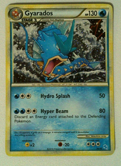 Pokemon 2010 HeartGold & SoulSilver Trainer Kit Gyarados #30/30 LP - Image 1
