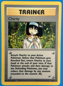 Charity Trainer - 99/132 - Non Holo Rare Gym Heroes - Pokemon Card - LP - Image 1