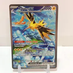 Pokemon Zapdos Ex 202/165 LP+ Scarlet & Violet Special Illustration Rare - Image 1