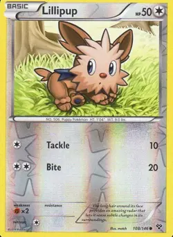 Lillipup 108/146 XY Base Set REVERSE HOLO PERFECT MINT! Pokemon - Image 1