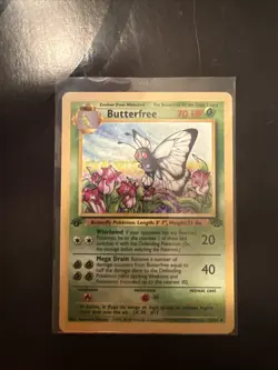 Pokemon Jungle Butterfree 33/64 D Edition Error NM Near Mint - Image 1