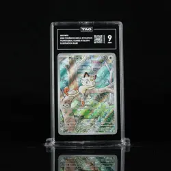 2025 POKEMON PFL EN-PHANTASMAL FLAMES ILLUSTRATION RARE #106 MEOWTH TAG 9 - Image 1