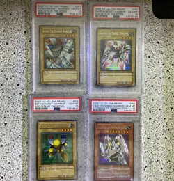 Yugioh 2003 PSA 10 Alpha Beta Gamma The Magnet Warrior COMPLETE - Image 1