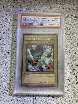 Yugioh 2003 PSA 10 Alpha Beta Gamma The Magnet Warrior COMPLETE - Image 3