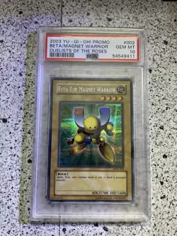 Yugioh 2003 PSA 10 Alpha Beta Gamma The Magnet Warrior COMPLETE - Image 4