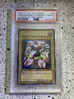 Yugioh 2003 PSA 10 Alpha Beta Gamma The Magnet Warrior COMPLETE - Image 5
