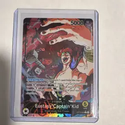 Bandai Eustass "Captain" Kid Leader OP10-099 Holo One Piece CCG 5000 Power - Image 1