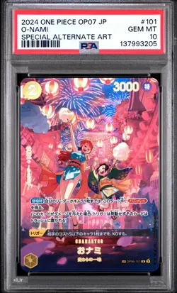 O-nami 101 Special Alternate Art One Piece Japanese PSA 10 SP - Image 1