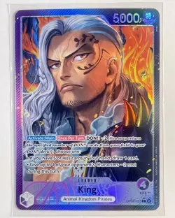 King Alternate Art Leader Parallel OP08-057 One Piece Two Legends - Image 1