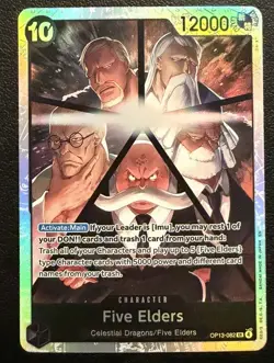 Five Elders OP13-082 SR One Piece TCG English-NM - Image 1
