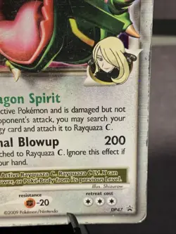 Pokemon TCG Rayquaza C LV.X #DP47 Diamond and Pearl Promos Holo Rare MP/HP 2009 - Image 4