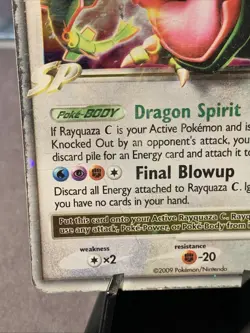 Pokemon TCG Rayquaza C LV.X #DP47 Diamond and Pearl Promos Holo Rare MP/HP 2009 - Image 5