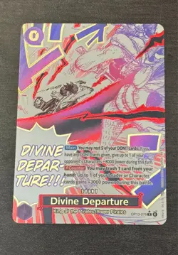 Divine Departure Alt Art Rare OP13-076 Carrying On His Will MINT One Piece CCG - Image 1