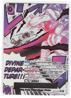 Divine Departure Alt Art Rare OP13-076 Carrying On His Will MINT One Piece CCG - Image 2