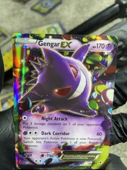 Pokemon Gengar EX TCG Holo Rare Card XY Phantom Forces 34/119 - Image 2