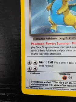 Dark Dragonite 5/82 SWIRL Holo Team Rocket Pokemon TCG LP Lightly Played English - Image 4