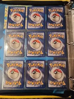 Pokemon Collection Binder Vintage Lot of Cards Holos Rares WoTC Shadowless Etc - Image 2
